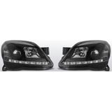 Koplampen Devil Eyes | Opel Astra H 2004-2009 | Real-DRL | Zwart