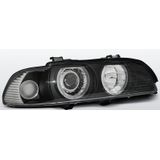 Koplampen Angel Eyes |Xenon| BMW 5 Series E39 1995-2003 | zwart