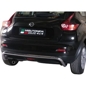 Rear Bar | Nissan | Juke 10-14 5d suv. / Juke 14- 5d suv. | zwart Rear Bar RVS