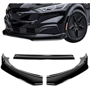 Frontspoiler | Ford | Mustang Mach-E 21- 5d suv | Sport-Look | 3-delig | glanzend zwart