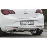 Rieger diffuser | Astra J: 10.12- (vanaf Facelift) - 5-drs., Hatchback | stuk ongespoten abs | Rieger Tuning