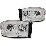 Koplampen | Dodge Ram 2006-2008 | Tube Light chroom