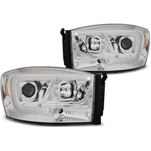 Koplampen | Dodge Ram 2006-2008 | Tube Light chroom