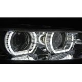 Koplampen | BMW | 3-serie Cabrio 07-10 2d cab. E93 / 3-serie Coupé 06-10 2d cou. E92 | XENON | 3D LED Angel Eyes | REAL DRL | chroom