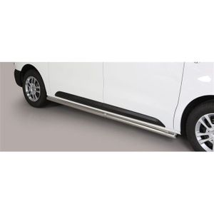 Side Bars | Toyota | Proace 16- 2d bes. / Proace Verso 16- 4d bus | MWB | RVS Side Protection zwart