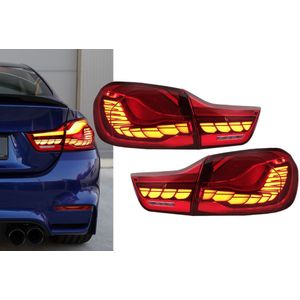 Achterlichten | BMW | 4-serie Cabrio 14-20 2d cab. F33 / 4-serie Coupé 13-20 2d cou. F32 / 4-serie Gran Coupé 14-21 5d hat. F36 | FULL LED | OLED | rood