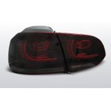 Achterlichten LED | Volkswagen Golf 6  | Rood/Smoke | LED R / R20 - Look | Upgrade van halogeen naar LED