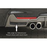 Rieger diffuser | BMW 4-Serie F32 / F33 / F36 (alleen 435i / 440i) 2013- | ABS | duplex uitlaat dubbel | incl. gaasinzet | Carbon-look