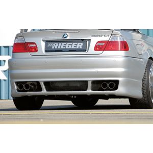 Rieger achterbumper Sport-Look | 3-Serie E46: 02.02- (vanaf Facelift) - Cabrio, Coupé, Lim. | stuk ongespoten abs | Rieger Tuning