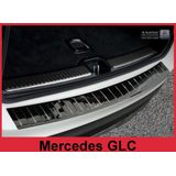 Achterbumperbeschermer | Mercedes-Benz | GLC-klasse 2015-2022 5d suv X253 | RVS zwart Glanzend