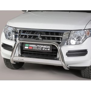 Pushbar | Mitsubishi | Pajero LWB 15-19 5d. suv / Pajero SWB 15-19 3d. suv | rvs zilver Medium Bar RVS CE-keur