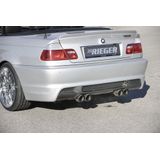 Rieger einddemper, M3-Look 4x90mm centrum Type 14, BMW E46 | 3-Serie E46 - Cabrio, Coupé, Lim. | stuk rvs | Rieger Tuning