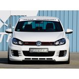 Rieger spoilerlip | VW Golf 6 VI GTI / GTD 2008-2012 | met air vents | ABS