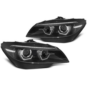 Koplampen | BMW | Z4 Roadster 09-13 2d cab. E89 | Xenon | REAL DRL | 3D LED Angel Eyes | Dynamic Turn Signal | zwart