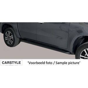 Side Bars | Toyota | Land Cruiser 10-13 3d suv. / Land Cruiser 13-17 3d suv. / Land Cruiser 17- 3d suv. | RVS zwart Side Protections