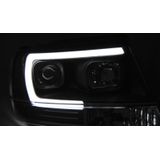 Koplampen | Jeep | Grand Cherokee 03-05 5d suv. | LED | Tube Light zwart