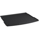 Rubber kofferbakmat | Audi | Q5 17-21 5d suv. | hoge laadvloer + bagageruimtepakket incl. net | zwart | Gledring