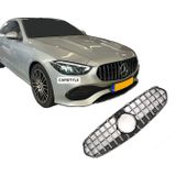 Grill | Mercedes-Benz | C-klasse 21- 4d sed. W206 / C-klasse Estate 21- 5d sta. S206 | niet AMG-Line | PANAMERICANA AMG GT Look | zwart / chroom | 01