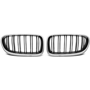 Nieren | BMW | 5-serie 10-13 4d sed. F10 / 5-serie 13-17 4d sed. F10 LCI / 5-serie Touring 10-13 5d sta. F11 / 5-serie Touring 13-17 5d sta. F11 LCI | M5-Look | chroom en zwart Glanzend