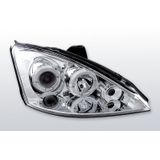 Koplampen Angel Eyes | Ford Focus 3/4/5D 2001-2003 | LED chroom