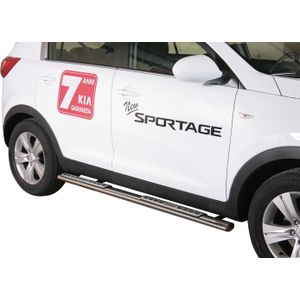 Side Bars | Kia | Sportage 10-14 5d suv. / Sportage 14-16 5d suv. | RVS rvs zilver Design Side Protection