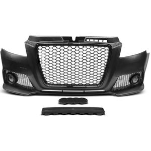 Voorbumper RS3 - Look | Audi A3 2008-2012 Sedan / Sportback / Cabriolet | ABS Kunststof | Grill zwart | geen PDC | Inclusief mistlampen