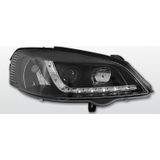 Koplampen LED DRL | Opel Astra G | zwart