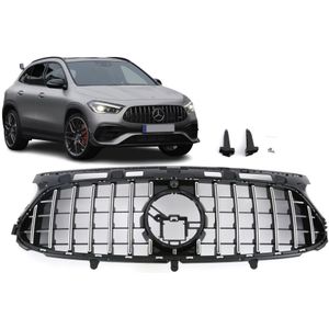 Grill | Mercedes-Benz | GLA-klasse 20- 5d hat. | H247 | alleen AMG-Line | PANAMERICANA AMG GT Look | zwart/chroom | 01