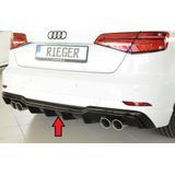 Diffuser | Audi | A3 (8V) / A3 Sportback (8V) 2016- | S-Line | ddr | glanzend | ABS | Rieger Tuning