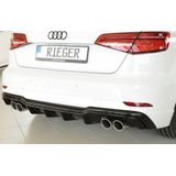 Diffuser | Audi | A3 (8V) / A3 Sportback (8V) 2016- | S-Line | ddr | glanzend | ABS | Rieger Tuning