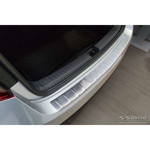 Achterbumperbeschermer | Skoda | Fabia 21- 5d hat. | RVS | rvs zilver