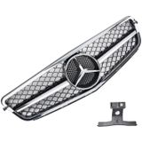 Grill | Mercedes-Benz C-Klasse W204 2007-2014 | AMG - Look | stuk abs | | chroomzwart