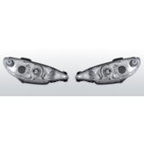 Koplampen Peugeot 206 98-01  Halo Rims chrome