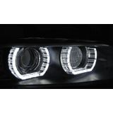 Koplampen | BMW | 3-serie Cabrio 07-10 2d cab. E93 / 3-serie Coupé 06-10 2d cou. E92 | XENON | 3D LED Angel Eyes | REAL DRL | zwart