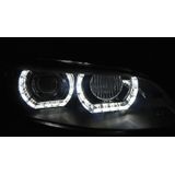 Koplampen | BMW | 3-serie Cabrio 07-10 2d cab. E93 / 3-serie Coupé 06-10 2d cou. E92 | XENON | 3D LED Angel Eyes | REAL DRL | zwart