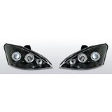 Koplampen Angel Eyes | Ford Focus 1998-2001 | zwart