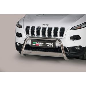 Pushbar | Jeep | Cherokee 14- 5d suv. | RVS rvs zilver Medium Bar CE-keur