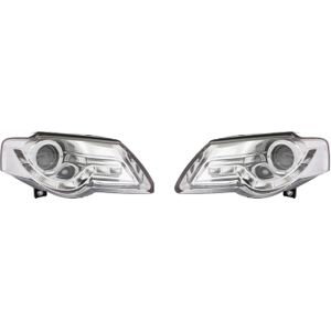 Koplampen LED DRL | Volkswagen Passat 3C 2005-2010 | met verstelmotor | chroom