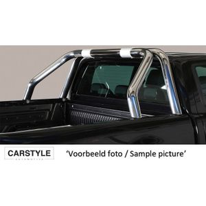 Roll Bar | Toyota | Hilux 16- 2d pic. / Hilux Dubbele Cabine 16- 4d pic. | design | rvs zilver RVS