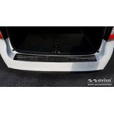 Achterbumperbeschermer | Volvo | V70 13-16 5d sta. | facelift | RVS Glanzend zwart