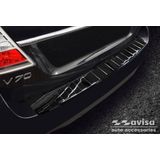 Achterbumperbeschermer | Volvo | V70 13-16 5d sta. | facelift | RVS Glanzend zwart