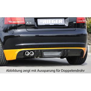 Rieger achteraanzetstuk | Audi A3 8P 2008-2013 3D | ABS | Carbon-Look