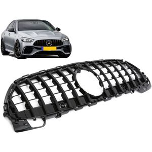 Grill | Mercedes-Benz | C-klasse 21- 4d sed. / C-klasse Estate 21- 5d sta. | W206 | S206 | alleen AMG-Line | PANAMERICANA AMG GT Look | zwart