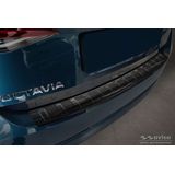 Achterbumperbeschermer | Skoda | Octavia 20- 5d hat. | RVS | zwart