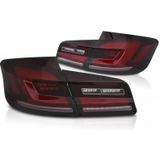 Achterlichten | BMW | 5-serie 10-13 4d sed. F10 / 5-serie 13-17 4d sed. F10 LCI | LED | Dynamic Turn Signal | LED BAR | rood en smoke