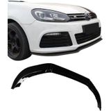 Frontspoiler | Volkswagen | Golf 08-12 3d hat. / Golf 08-12 5d hat. | MK6 R20 | Sport-Look | 3-delig | glanzend zwart