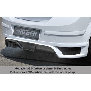 Rieger achteraanzetstuk | Astra H: 03.04- - 5-drs., Hatchback, Sedan | stuk carbonlook abs | Rieger Tuning