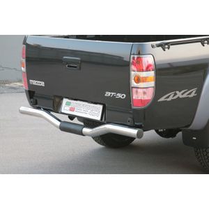 Rear Bar | Mazda | BT50 Freestyle 07-12 2d pic. / BT50 D.C. 07-09 4d pic. | rvs zilver Rear Bar RVS