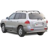 Rear Bar | Hyundai | Santa Fe 04-07 5d suv. | RVS rvs zilver Rear Bar