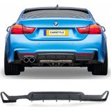 Diffuser | BMW 4-serie F32 F33 | voor M pakket bumper | Performance-look | Uitlaat  dubbel links